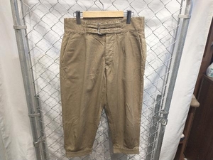 HAVERSACK Belted Work Pants Cotton Pants Khaki Olive ベルト付きワークパンツ 綿パンツ カーキ オリーブ 店舗受取可