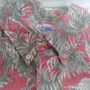 RENY SPOONER 90s BUTTON DOWN HAWAIIAN SHIRTS WHOLE PATTERN RED レインスプーナー ボタンダウン アロハシャツ 総柄 サイズXL レッドの画像5