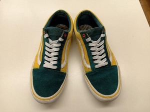 VANS スニーカー VN0A45JC0V1 オールドスクールプロ 27cm グリーン×イエロー系 バンズ ヴァンズ