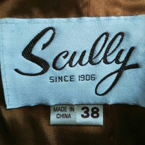 Scully スカリー ウェスタンベスト レザー ブラウン系 メンズ 38 約Sサイズの画像4