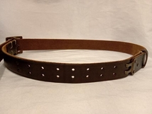 BANKROBBER LEATHER BELT BROWN バンクローバー レザーベルト ブラウン 店舗受取可_画像2