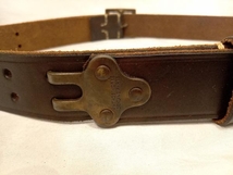 BANKROBBER LEATHER BELT BROWN バンクローバー レザーベルト ブラウン 店舗受取可_画像4