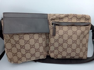 GUCCI GGキャンバス 28566.200047 ウエストバッグ ブラウン ボディバッグ グッチ