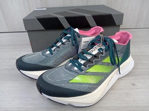 [ бирка * с коробкой ]ADIZERO BOSTON 12 W Adidas бег обувь ID6898 22.5cm Arctic Night /rusido лимон / карбоновый 