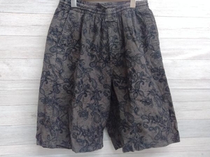 BACK CHANNEL PAISLEY COTTON HALF PANTS バックチャンネル ペイズリー柄コットンパンツ チャコールグレー サイズXL