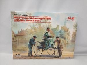  not yet constructed goods plastic model ICM 1/24 Benz pa tent mo tall va-gen1886 w/Mrs. Benz & sun z