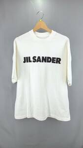 ★ JIL SANDER ジルサンダー 21SS JSMS707045 ロゴTシャツ 半袖 サイズS アイボリー 夏