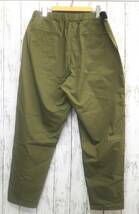 Graphpaper グラフペーパー【GM201-40083B】Stretch Typewriter cook pants メンズ【日本製】カーキ グリーン系 ボトムス【F】コックパンツ_画像2