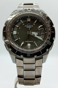 CASIO カシオ OCEANUS オシアナス OCW-P100TD-1AJF 電波ソーラー メタルバンド デイト アナログ メンズ 腕時計