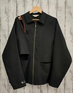 Jieda ジエダ RIPSTOP HOLE ZIP SHIRT JACKET シャツジャケット ブラック size:2