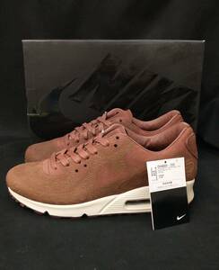 [黒タグ付・未使用] NIKE AIR MAX 90 QS LASER エアマックス レーザー レザー 刻印 スニーカー 28cm 茶 ブラウン DH4689-200 店舗受取可