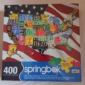 Springbok 400ピース ジグソーパズル State Plates Made in USA