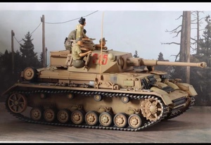 1/35 ドイツ Ⅳ号戦車 G型 初期型 塗装済完成品 
