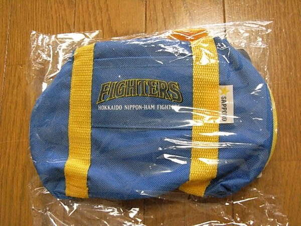 新品!希少!日本ハムファイターズ ファン オフィシャルグッズ ドラムトートバッグ ブルー系!