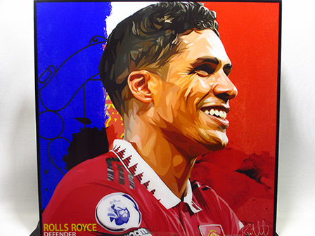 [Nouveau n°676] Panneau Pop Art Raphael Varane Soccer, Ouvrages d'art, Peinture, Portraits