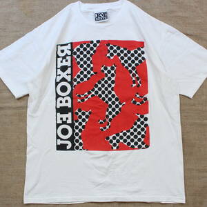 1990s ジョーボクサーJOE BOXERヴィンテージ Tシャツ 犬USAアメリカ 古着アート ドイツ ドット水玉 幾何学 抽象柄Searsグラフィック ドッグ