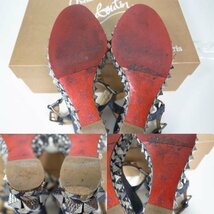 Christian Louboutin 　クリスチャン・ルブタン　 スタッズ　　　ハイヒール　　サンダル　　37 箱付_画像9