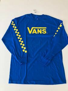 VANS(バンズ)/長袖Tシャツ/ブルー /Lサイズ
