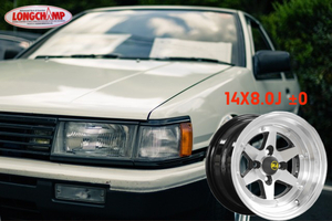 【新品 復刻版ロンシャンXR-4・14X8.0J ±0 2本】86 71 旧車 車高短 峠 ドリフト サーキット 祭り イベント 鬼キャン