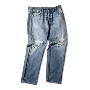 90s USA製 Levis 501 クラッシュ デニム パンツ 36 30 / 90年代 アメリカ製 オールド リーバイス ジーンズ ジーパン ヒゲ