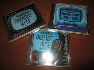 television's greatest hits volume 1/2/3 (VERY RARE!!3点セット未開封送料込み）