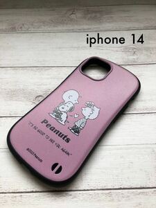 iphone 14 ケース　スヌーピー　くすみピンク