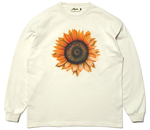 Nasngwam. ナスングワム 【SUNFLOWER L/S TEE サンフラワー ロングスリーブ Tシャツ Lサイズ】 向日葵 ひまわり 長袖 ロンT