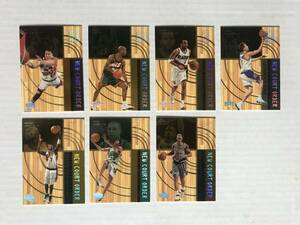 99-00 Upper Deck Hardcourt　New Court Order インサート（JASON WILLIAMS, MIKE BIBBY, GARY PAYTON, 他）7枚セット