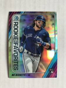 BO BICHETTE　2020 Bowman　Rookie of the Year Favorites ルーキーインサートカード #ROYF-BB