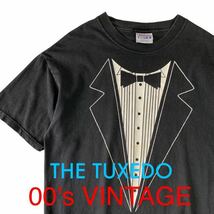 映画 dreamworks THE TUXEDO 騙し絵 VINTAGE Tシャツ タキシード Hanes BEEFY コピーライト 00's ビンテージ 輸入 古着 ジャッキーチェン_画像1