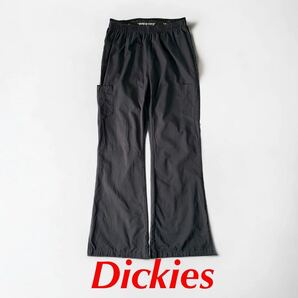 アメリカ購入 Dickies イージーパンツ フレア ウエストゴム ルームパンツ ワークパンツ ディッキーズ サイドポケット 古着 輸入 薄手