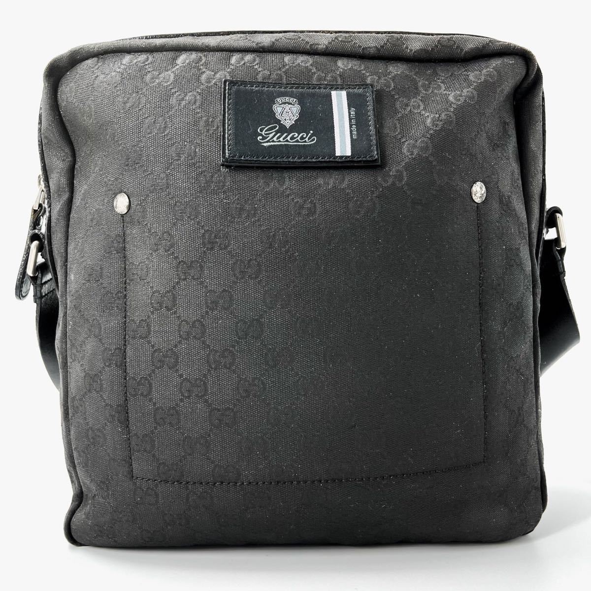 超希少✨GUCCI ショルダーバッグ ディアマンテ ロゴ金具 PVC レザー-
