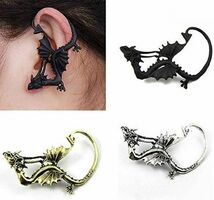 アンティーク ドラゴン 龍 ピアス イヤーカフス イヤリング アクセサリー コスプレ 金 a2_画像10