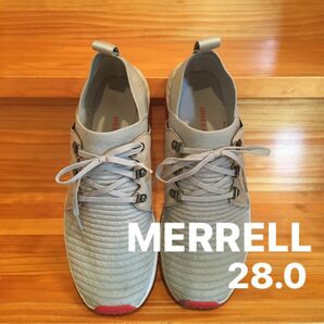 Merrell メンズ レンジAC + ハイキングシューズ, グレー/レッド