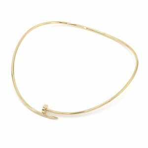  Cartier ju -stroke ankle necklace K18YG new goods finishing settled B7224799 yellow gold nail motif jewelry used free shipping 