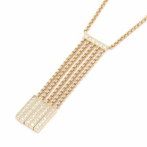  Chopard necklace K18YG diamond 81/4835/0 new goods finish settled yellow gold pendant jewelry used free shipping 