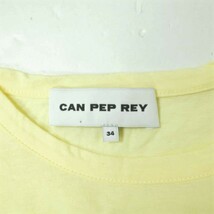 CAN PEP REY キャンペプレイ イタリア製 UNISEX POCKET S/S T-SHIRTS ルーズポケットTシャツ SSB170112 34 LIGHT YELLOW 半袖 g9672_画像3