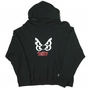 MYNE x BadBoy マイン バッドボーイ 別注 SWEAT HOODIE スウェットプルオーバーパーカー G03HD004 M ブラック ミハラヤスヒロ g11523