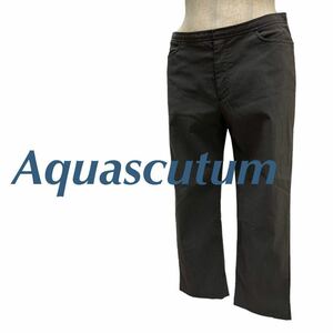 a99N Aquascutum アクアスキュータム パンツ グレー系 レディース 普段使い