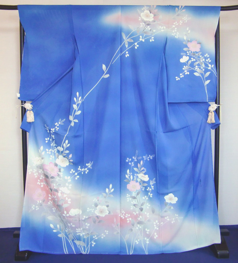 [New] Hand-painted Kyoto Yuzen silk formal kimono by the first generation of the foremost Kyoto Yuzen master, Aoi Matsui, Syokaze no Mai by Shintaro Matsui, 100% silk, formal kimono, summer, unused, untailored, kimono, Women's kimono, kimono, Visiting dress, Untailored