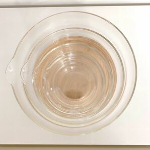 【送料無料】ハリオHARIO ガラス片口ボール4個セット★電子レンジ・食洗機OK！軽くて持ちやすい♪美しい透明耐熱ガラスボウル日本製KB-2518の画像3
