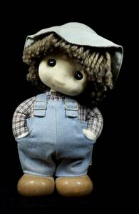 昭和レトロ DREAMY MIKAMI 首振りオルゴール人形 1970年代 幅11.5cm 奥行き9cm 高さ27cm オルゴール機能が壊れています。 TET506