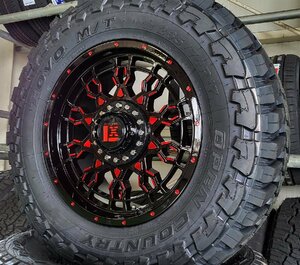 プラド サーフ ハイラックス FJ タイヤホイールセット トーヨー オープンカントリーMT 265/65R17 265/70R17 LEXXEL PreDator 17インチ