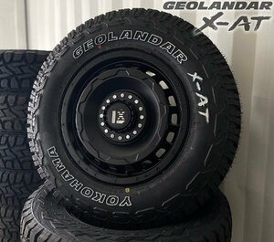 【ノーマル車高対応】デリカD5 RAV4 ヨコハマ ジオランダーX-AT 235/70R16 タイヤホイールセット 16インチ LEXXEL SwaGGer