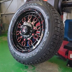 ラングラー JL JK BFグッドリッチ 265/70R17 285/70R17 トレールテレーン タイヤホイールセット PreDator プレデター 17インチ レッド