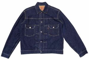 希少 濃紺 米国 バレンシア製 555 ■ LEVIS リーバイス ■ 507XX セカンド 2nd モデル フラップポケット デニムジャケット ジージャン 44