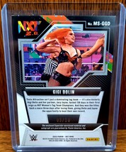 10シリ gigi dolin 2022 panini wwe nxt 2.0 auto 直筆サインカード_画像2