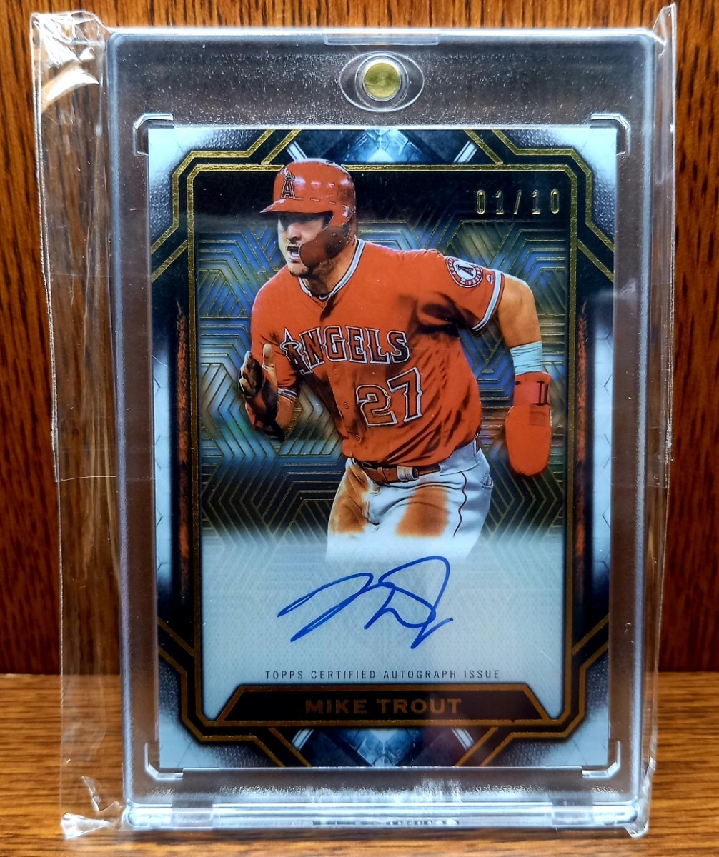 小シリアル/25枚限定】マイク・トラウト 直筆サインカード Topps Auto