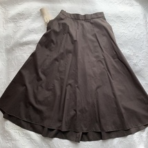 ビューティーアンドユース スカート　BEAUTY&YOUTH 　コットンフレアロングスカート　ブラウン　UNITED ARROWS_画像2