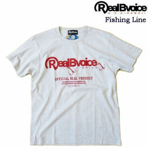 リアルビーボイス RealBvoice　半袖プリントＴシャツ (AMBERJACK) フィッシングライン 23SSRBV-FH001 オートミール XLサイズ